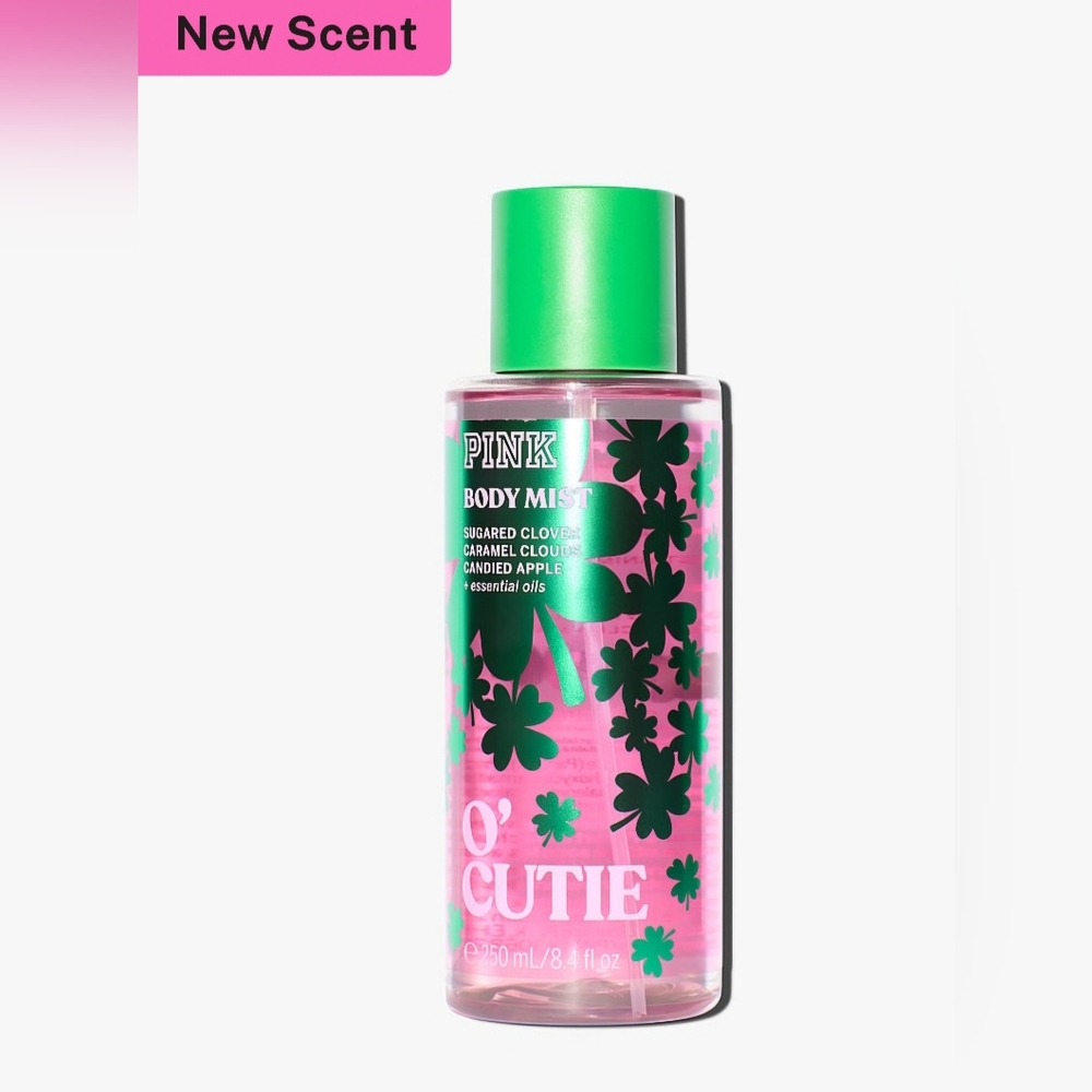 PINK O'Cutie ST. PATTY'S DAY limited edition Body Mist FFM NEW 8.4 oz